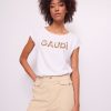 T-shirt Branca de Algodão
