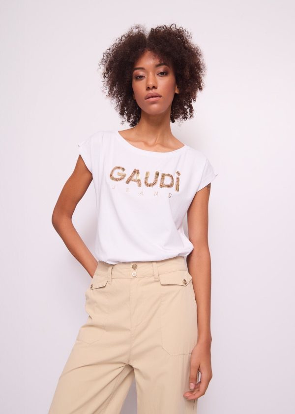 T-shirt Branca de Algodão