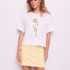 T-shirt Branca de Algodão