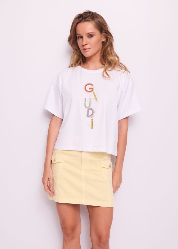 T-shirt Branca de Algodão