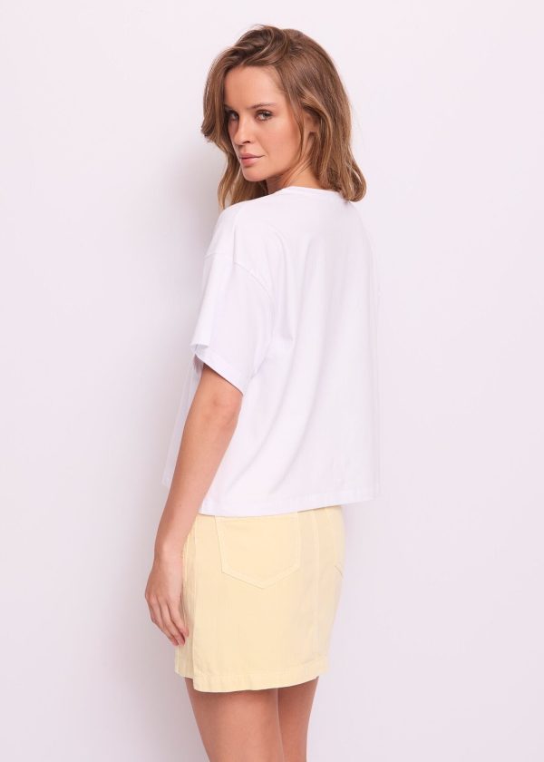 T-shirt Branca de Algodão