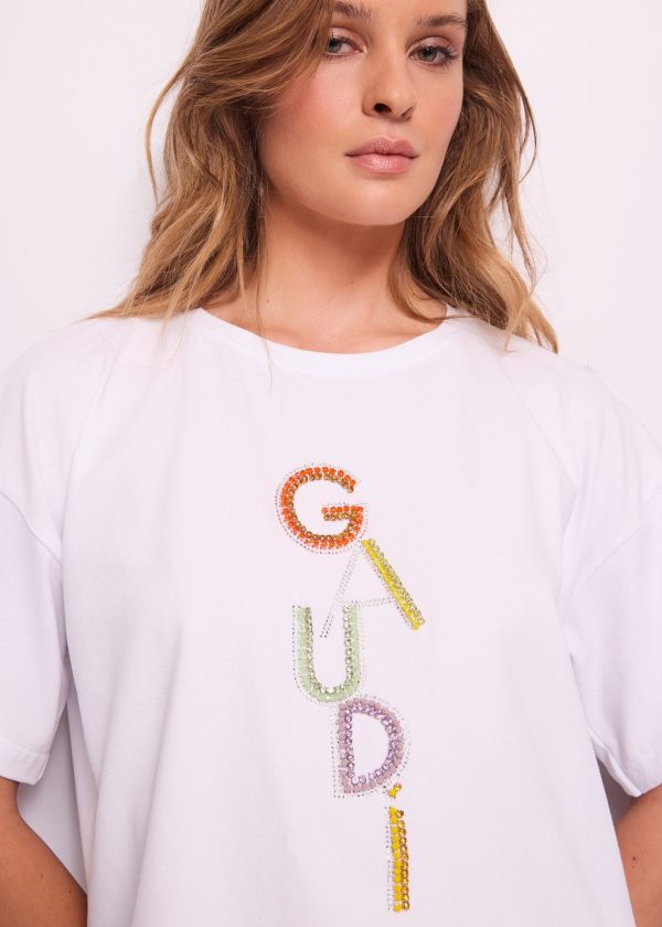 T-shirt Branca de Algodão