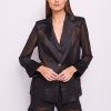 Blazer Georgette e Cetim