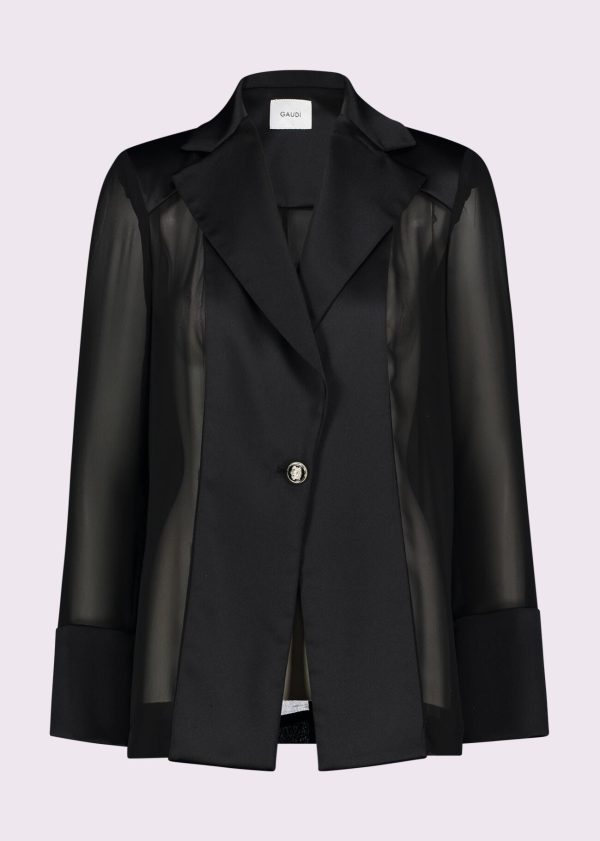 Blazer Georgette e Cetim
