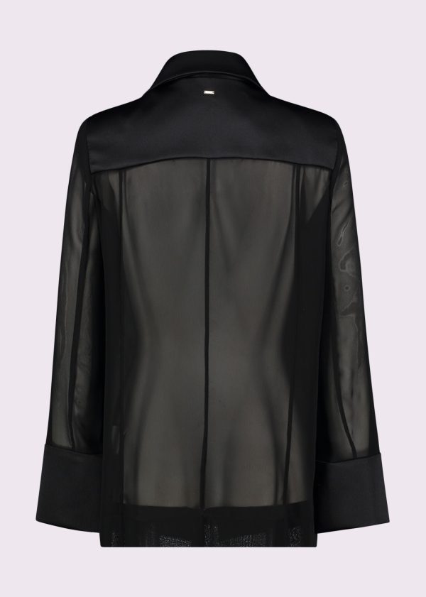 Blazer Georgette e Cetim