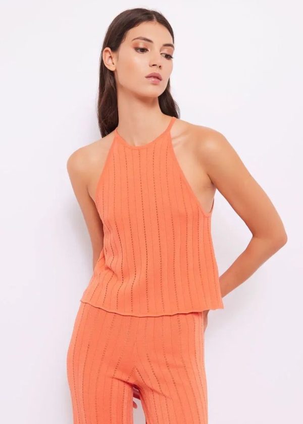 Top em Viscose e Lurex